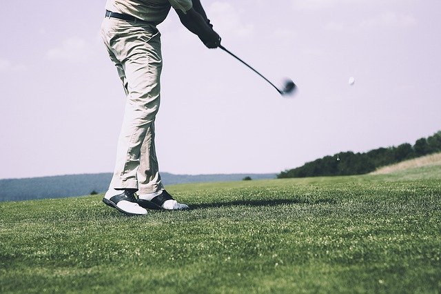 Myth Public Golf Course image of man swinging golf club